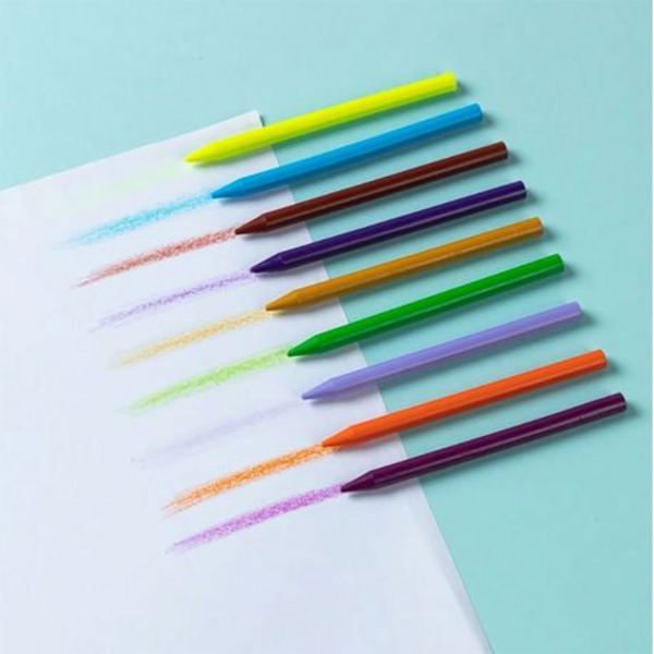 Motarro 24 Colors Plastic Crayon Set - For Drawing & Art