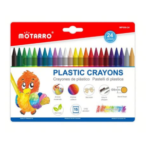 Motarro 24 Colors Plastic Crayon Set - For Drawing & Art