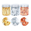 Craft Imitation Gold Sliver Copper Foil Sequins Glitters Craft Set of 3
