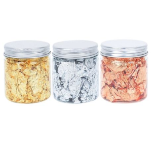 Craft Imitation Gold Sliver Copper Foil Sequins Glitters Craft Set of 3