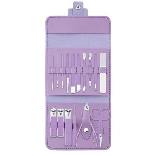 Manicure Set 16 in 1 Stainless Steel Nail Clipper Kit