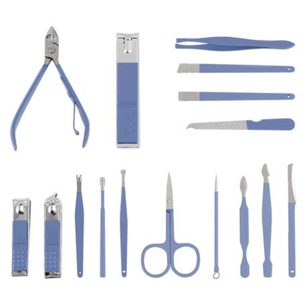 Manicure Set 16 in 1 Stainless Steel Nail Clipper Kit