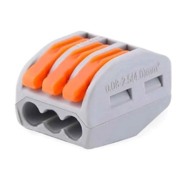 Universal wire Quick Lever Spring Electrical Connectors 3 pin - 30 pieces