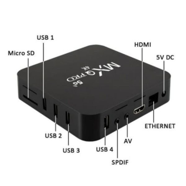 MXQ Pro TV Box 4K 5G HD Android 11 - 2022 Version 1GB/8GB