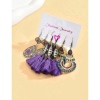 6 Piece Vintage Tassel Combination Earrings