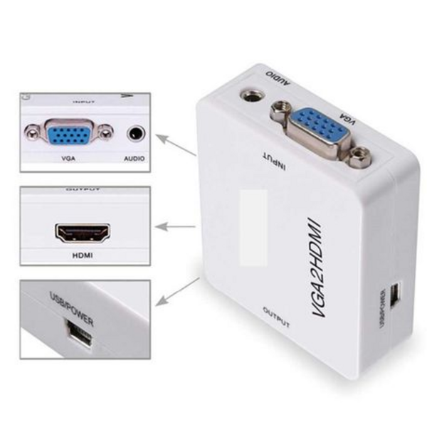 VGA to HDMI Converter 1080p HD
