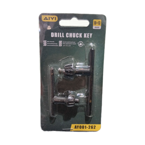 Drill Chuck Keys Replacement Set: 10mm and 13mm