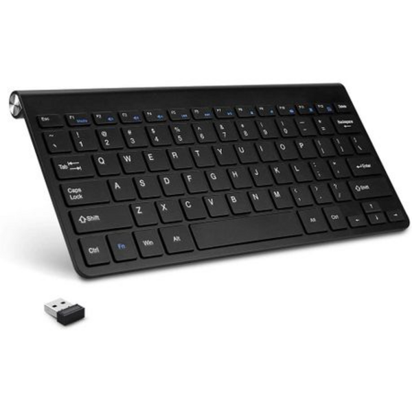 575f1056-5ec8-487a-8c85-135d1c90ad58.png Mini Wireless Keyboard-Black,with USB dongle for laptops,phones,Tablets