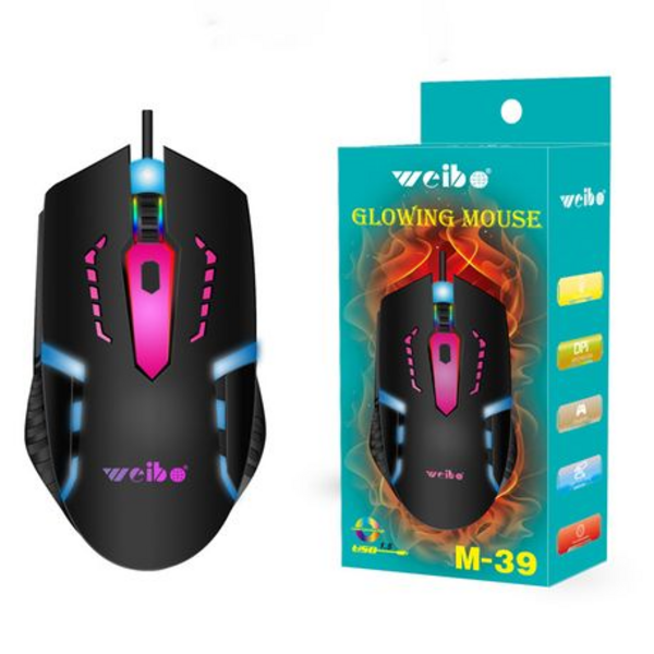 Weibo M39 Usb Wired Glowing Mouse