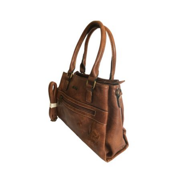 Cotton Road Midi-3 Sections Floral Embroidered Handbag