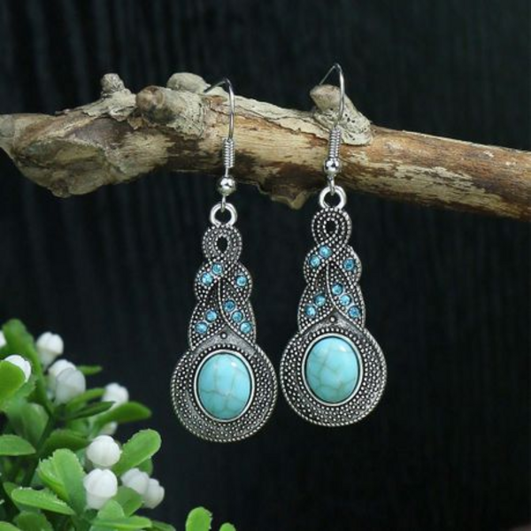 Bohemian Vintage Pendant Earrings, Women's Stylish Ethnic-inspired Earrings