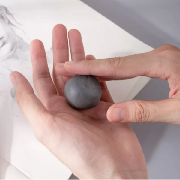 Deli Art Kneadable Eraser 40x40x10mm - Grey