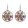 Bohemian Ladies Colorful Earrings/Round Women's Alloy Earrings /Boho