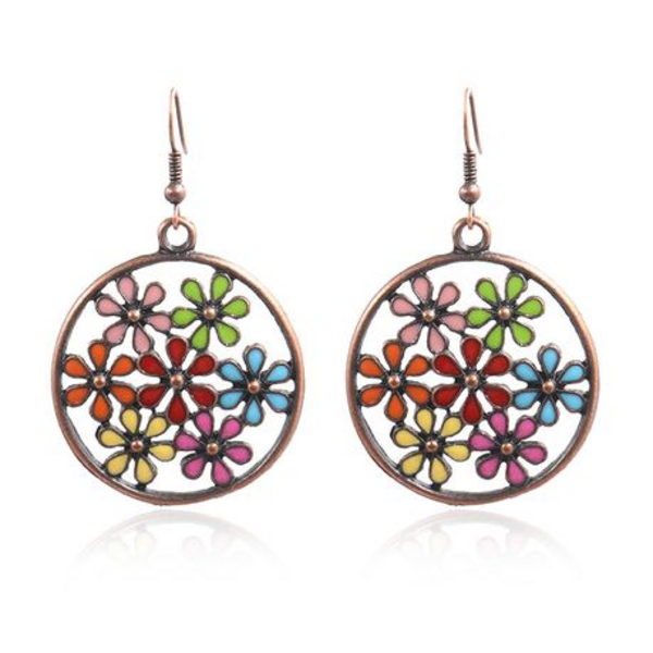 c0064ab0-c834-4636-9f00-28dab0f09e7d.png Bohemian Ladies Colorful Earrings/Round Women's Alloy Earrings /Boho