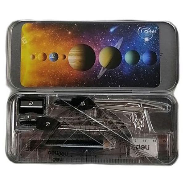 Math Geometry Kit - 9-Piece Student Set with Storage Box