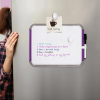 DELI Magnetic Whiteboard, School Writing Board with Marker