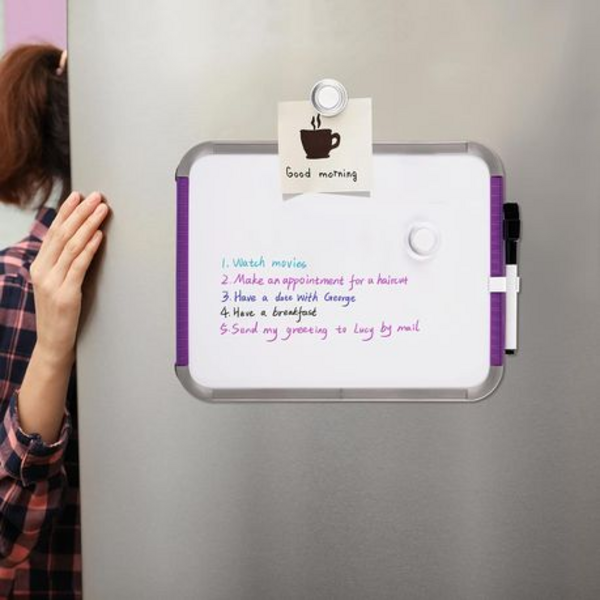 DELI Magnetic Whiteboard, School Writing Board with Marker