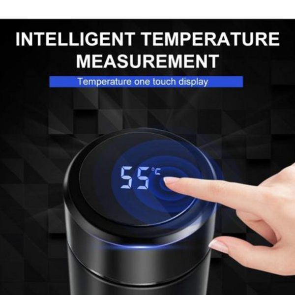 500ml Smart Sports Water Bottle with LED Temperature Display