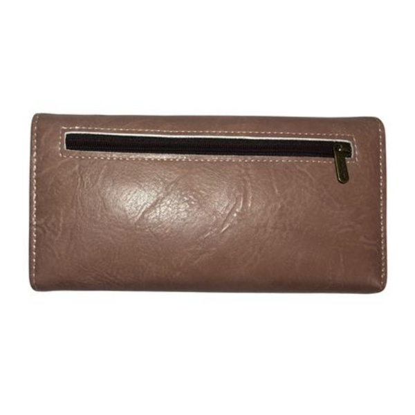 Cotton Road 2 Sections Floral Embroidered Wallet