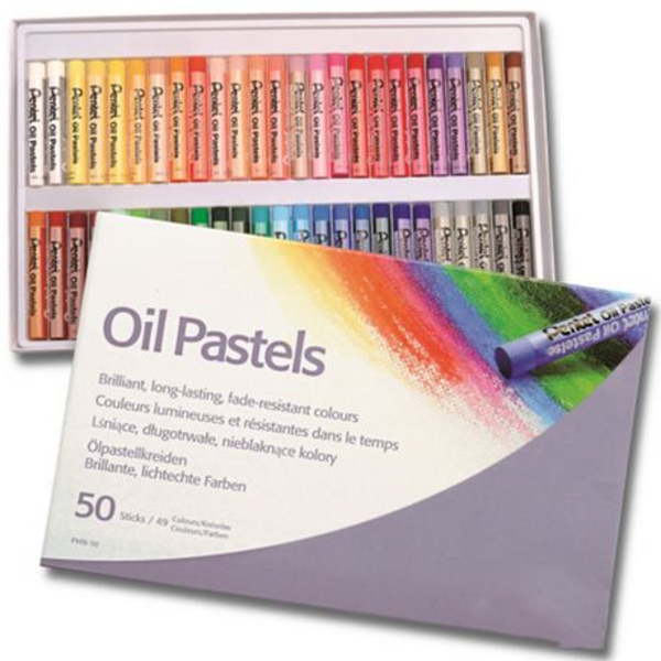 50-Piece Artist Oil Pastel Set