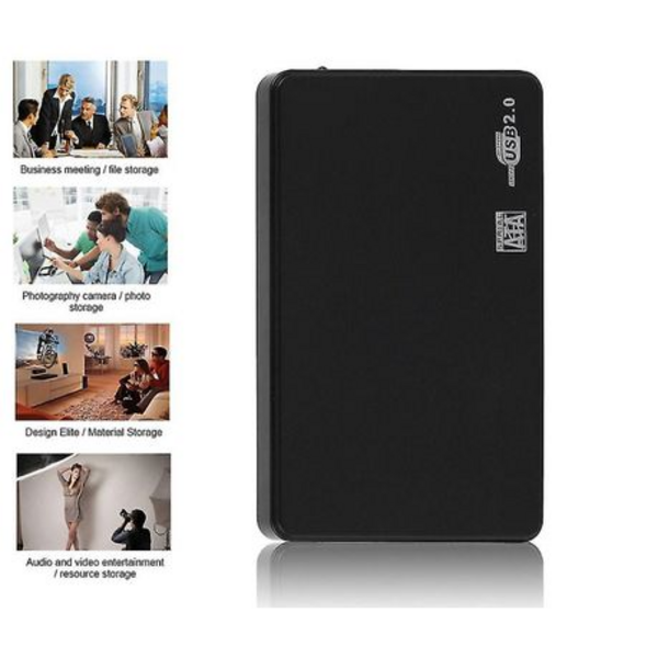 8f44497a-afb6-4a7e-8ebb-ebe870a90dfa.png 500GB 2.5" Portable External Hard Disk Drive, USB 2.0, 5400RPM - Black