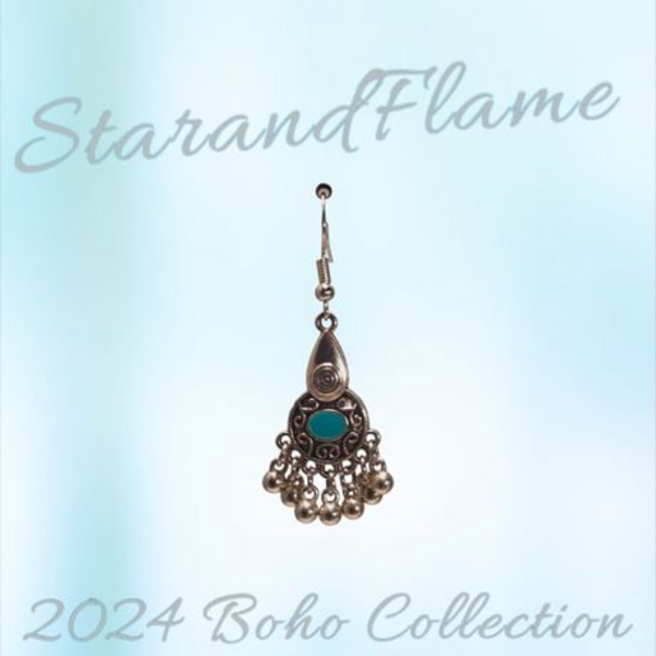 Boho Retro Womens Turquoise Earring - Style 6