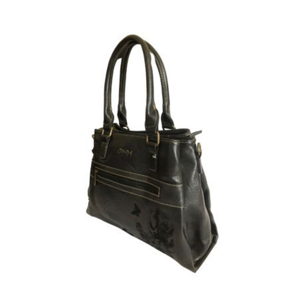 Cotton Road Midi-3 Sections Floral Embroidered Handbag