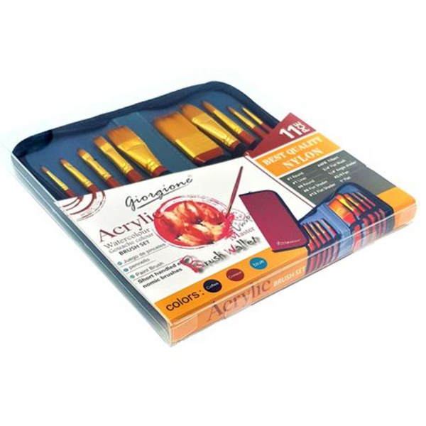 Giorgione Brush Set for Acrylic Colours (11 Piece)
