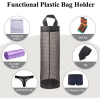 256577a8-a81b-4581-b399-b2e310f45add.png Hanging Mesh Garbage Bags Dispensers Household Plastic Bag Organizer, 2PCS