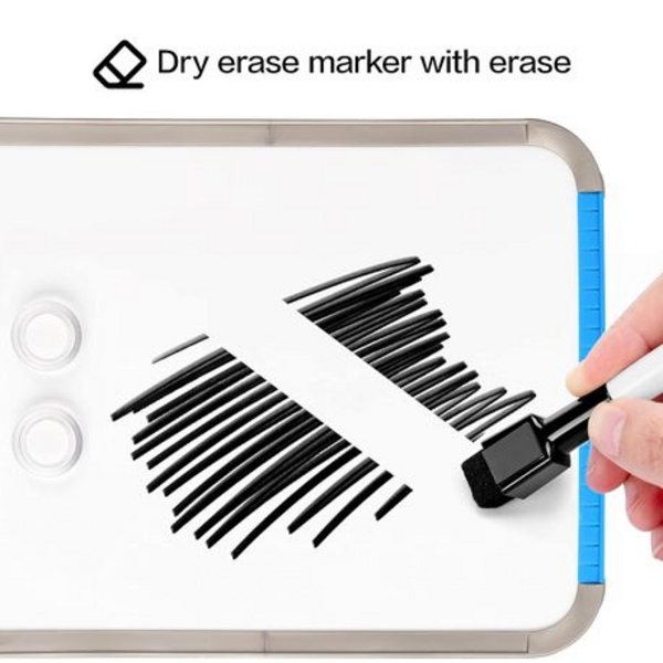 DELI Magnetic Whiteboard, School Writing Board with Marker
