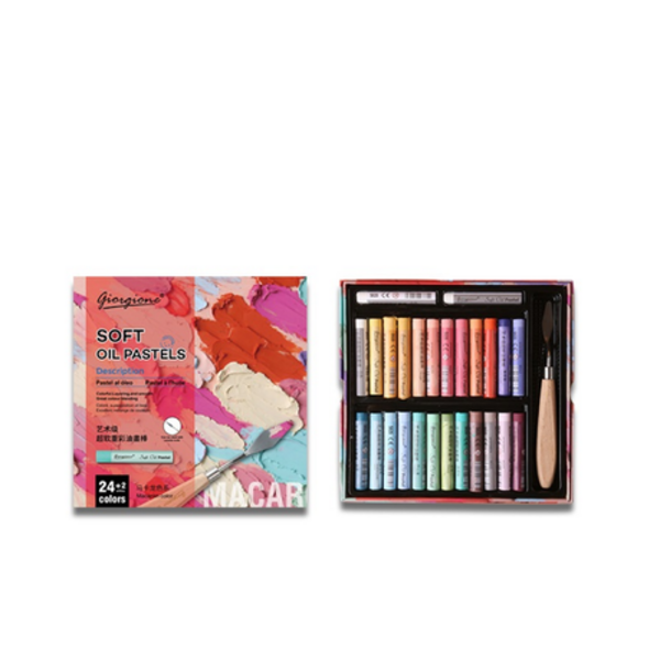 Giorgione Heavy Color Oil Paint Stick Super Soft Crayon Scraper Set