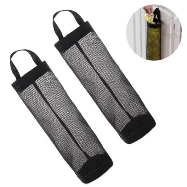 96027920-7b42-4e9a-ae38-a3a74d7b5d58.png Hanging Mesh Garbage Bags Dispensers Household Plastic Bag Organizer, 2PCS