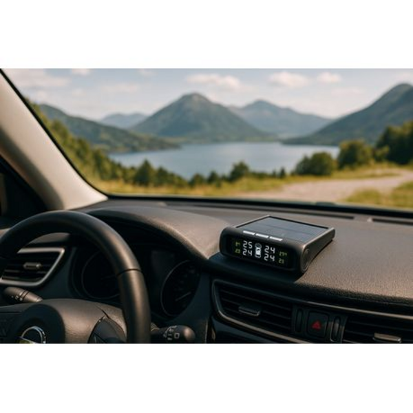 Automatic Solar Tire Pressure Indicator