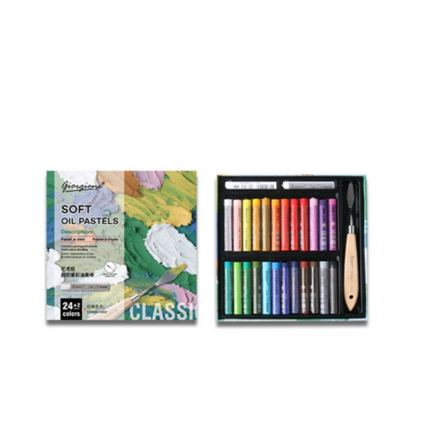 Giorgione Heavy Color Oil Paint Stick Super Soft Crayon Scraper Set