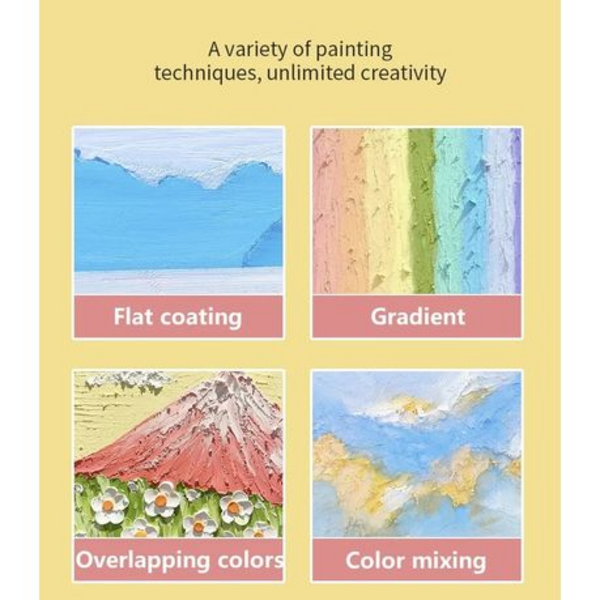 Giorgione Heavy Color Oil Paint Stick Super Soft Crayon Scraper Set